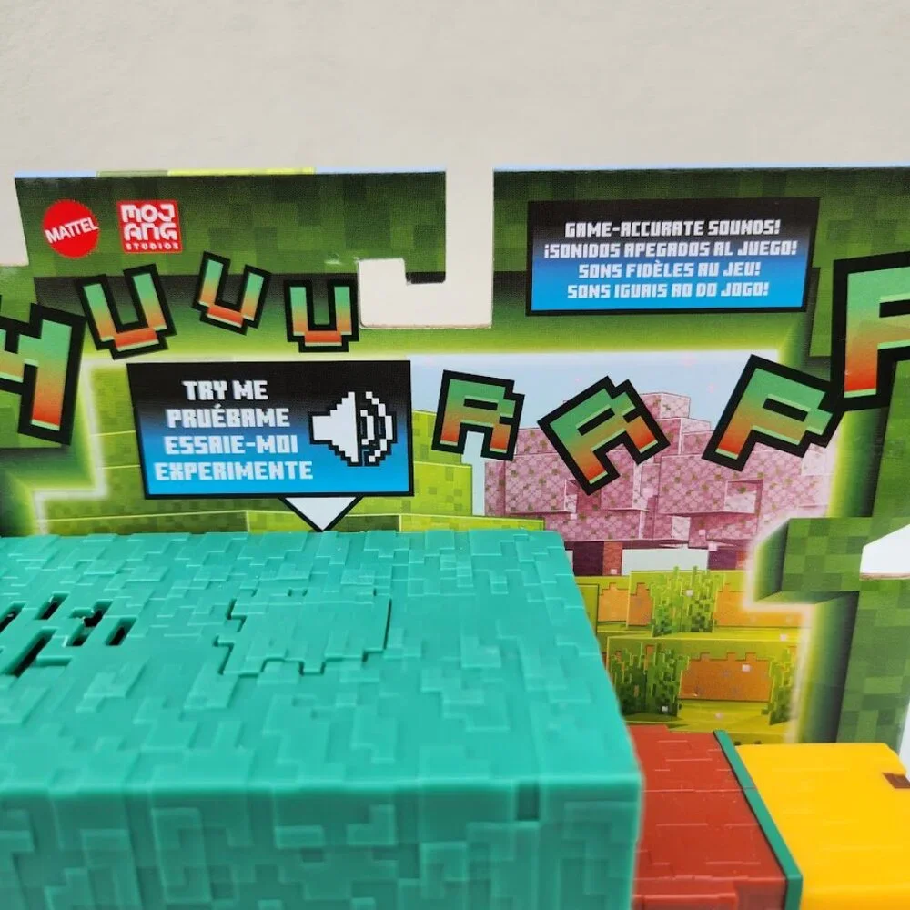 NEW Mattel Minecraft Sniffer Action Figure with Sounds & Pixelated Design 7